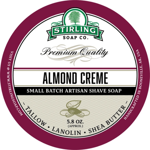Colección de Afeitado Almond Creme de Stirling Soap Co.