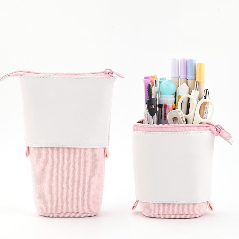 Kawaii Retractable Pencil Case - Stylish Storage for School