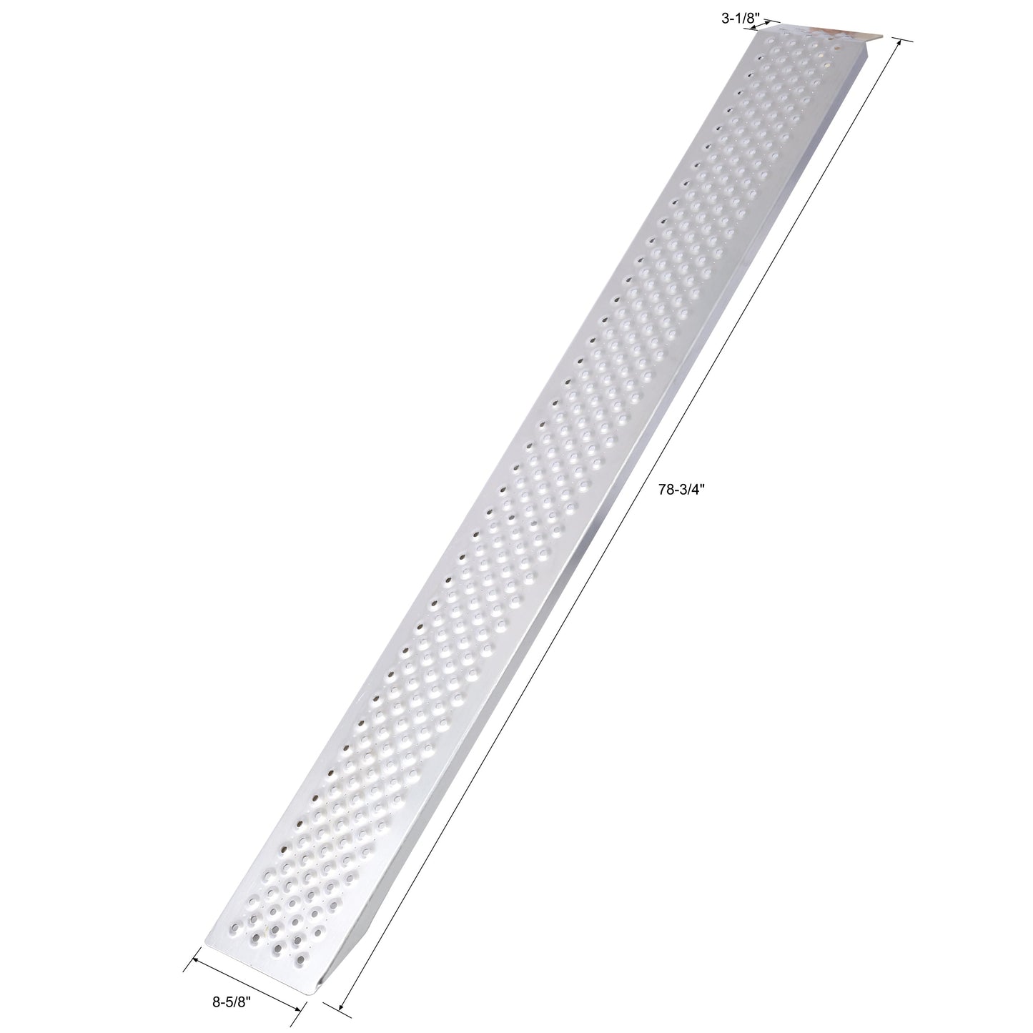 Premium Aluminum Loading Ramps - 78"L x 8.5"W, 880 lbs Capacity