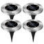 4-Pack Solar Ground Lights for Pathway and Patio