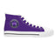 Women’s Purple High-Top Sneakers – Epilepsy Awareness Design