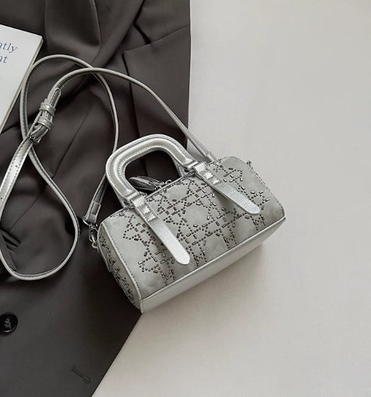 Bolsa Tote Cilíndrica Minimalista Estilo Coreano