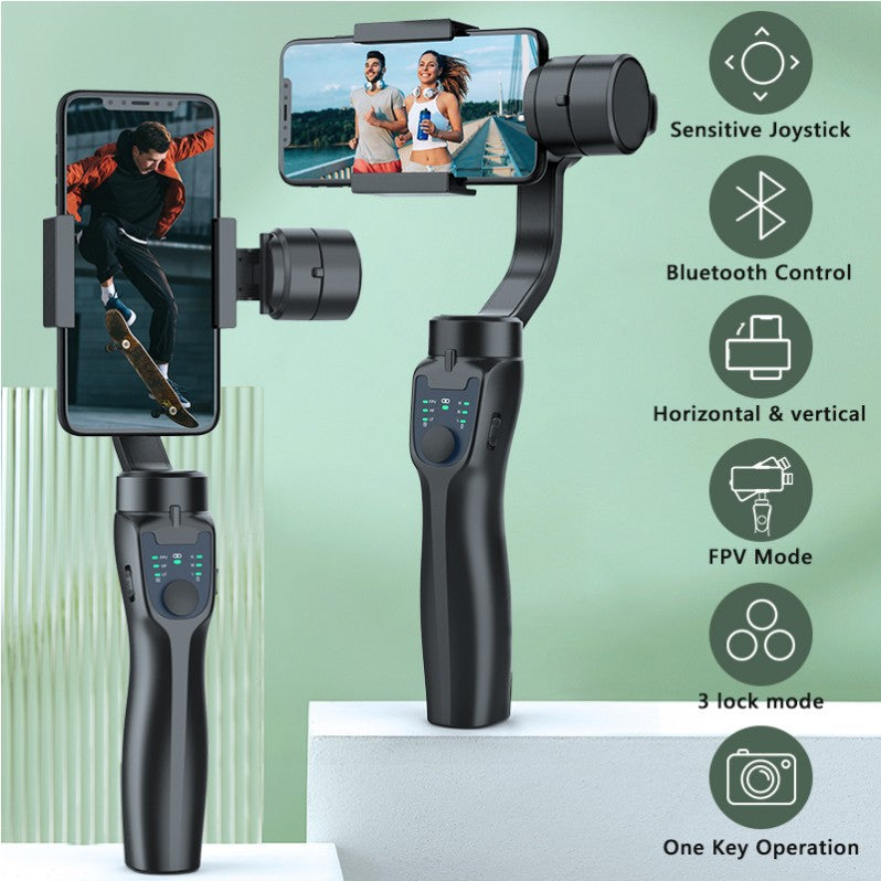 F8 mobile phone camera stabilizer handheld three-axis anti shake platform Tiktok live broadcast tripod short video camera stabilizer - Korvel