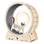 Cat Exercise Wheel for Indoor Cats, Cat Running Wheel with Carpeted Runway 37" Natural Wood Color - Korvel