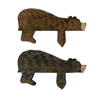 Wooden Brown Bear Door Frame Decoration