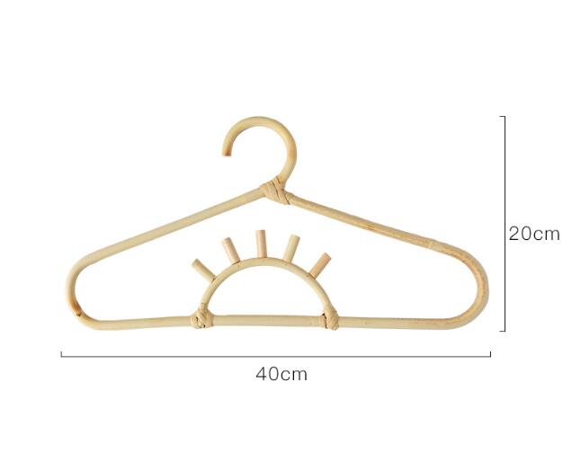 1pcs Handmade Vine Clothes Hanger Indonesian Vine Weaving Moon Sun Rainbow Style Children's Room Photography Room Decoration - Korvel