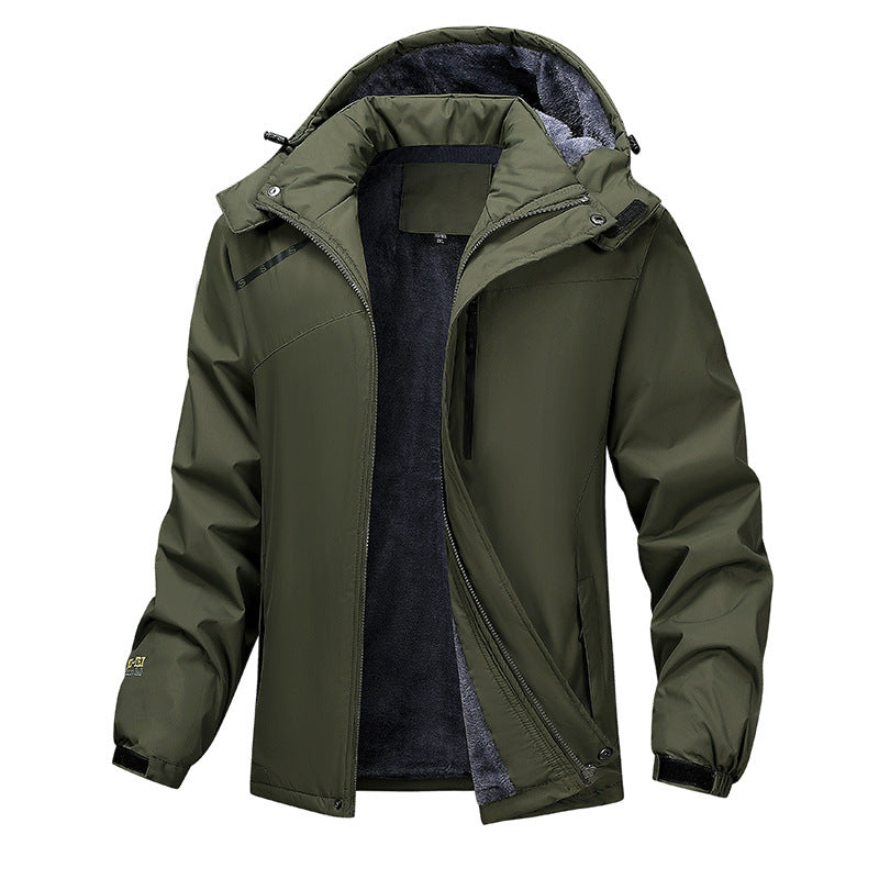 Manteau à capuche chaud grande taille pour hommes