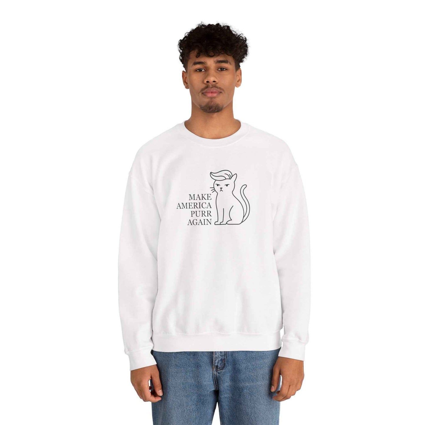 Rendre l'Amérique Purr à Nouveau Sweatshirt Parodique de Chat