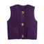 Versatile Crochet Hollow Vest in Solid Colors
