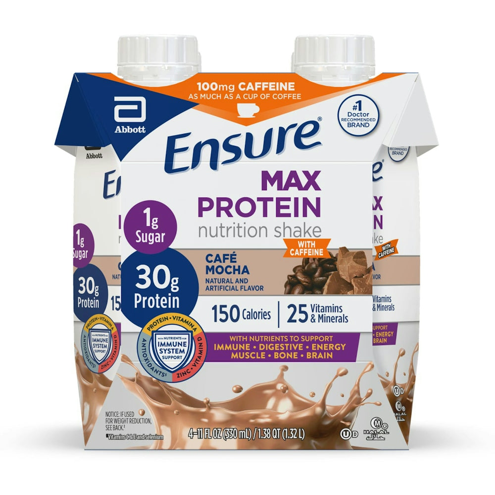 Shake nutritionnel Ensure Max Protein Cafe Mocha - Pack de 4