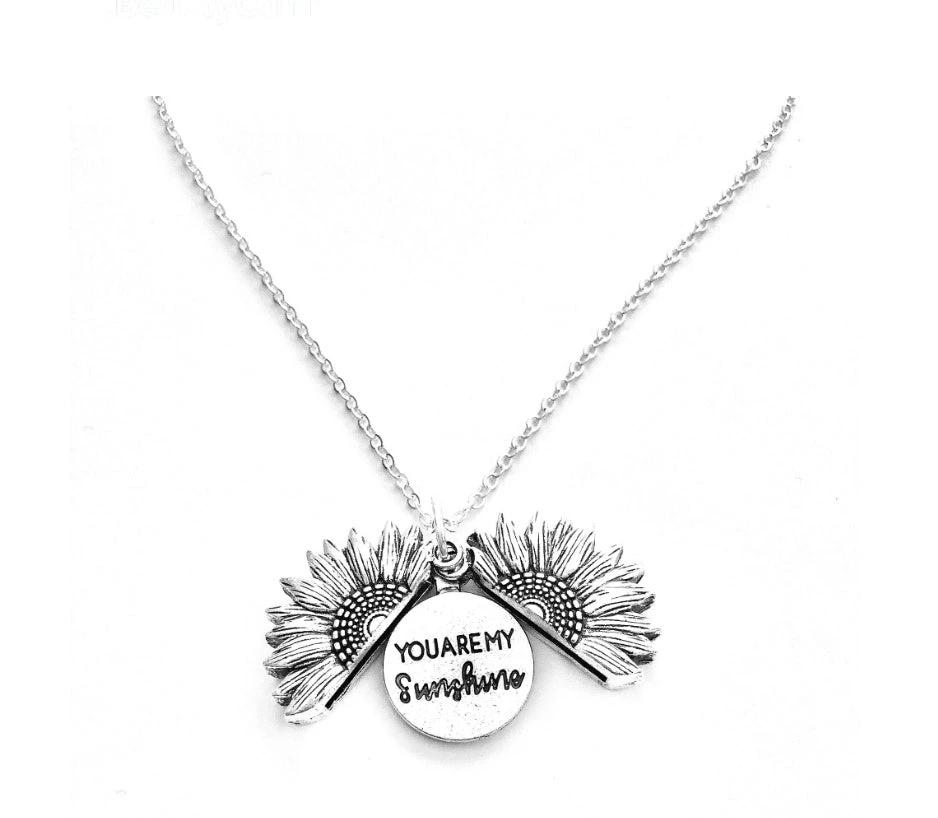 Collar de Letras Dobles Girasol