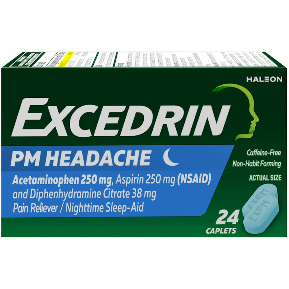 Excedrin PM Soulagement des Maux de Tête Nocturne - 48 Comprimés
