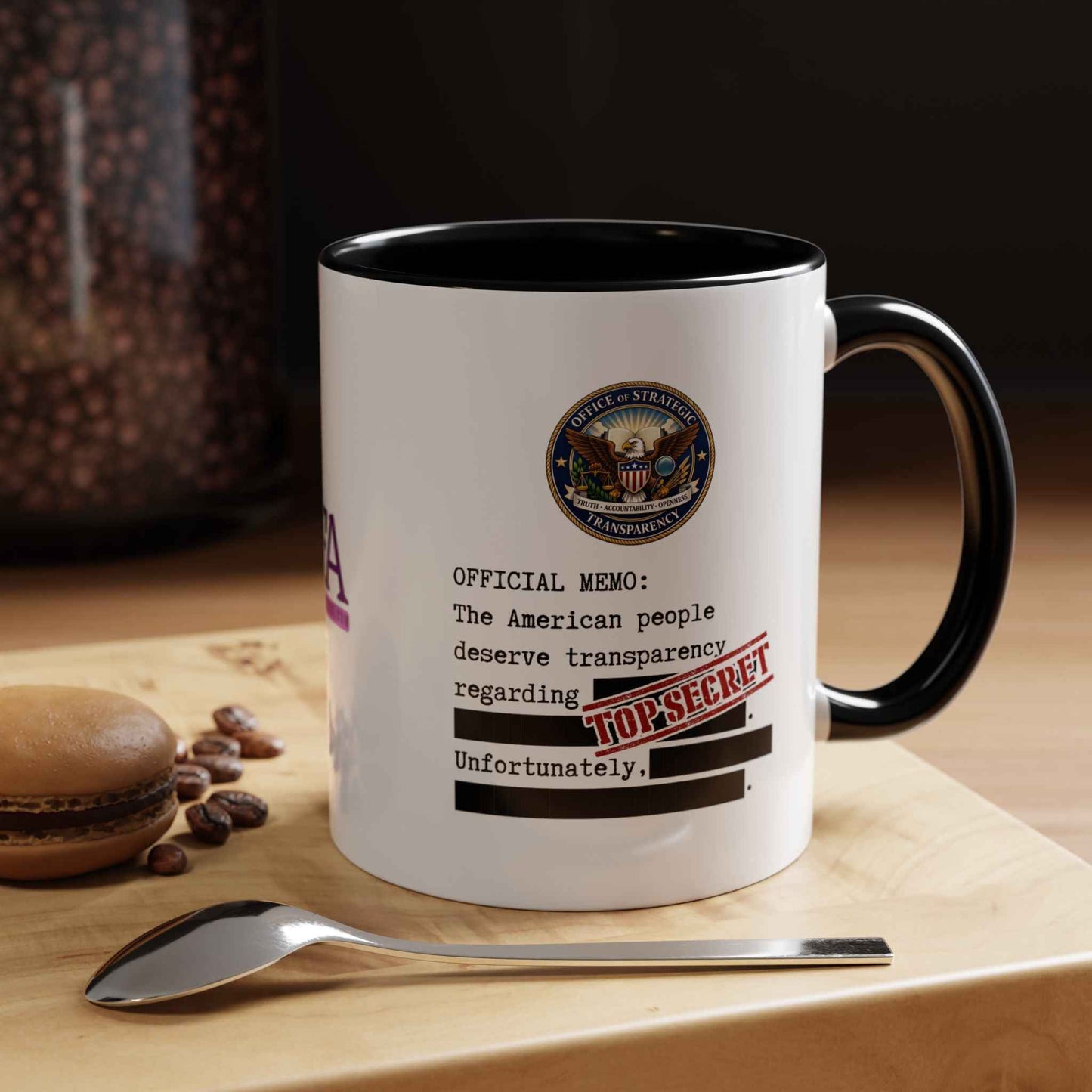 Official Memo Top Secret Coffee Mug – Political Satire