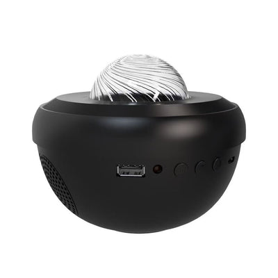 Full Sky Star Laser Sky Projection Light Atmosphere Light Bluetooth Music USB Flame Bowl Water Pattern Light Night Light - Korvel