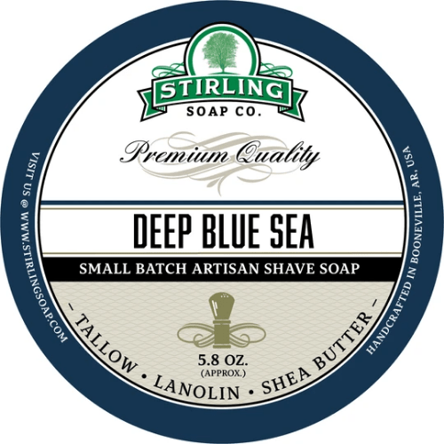 Colección de Afeitado Deep Blue Sea de Stirling Soap Co.