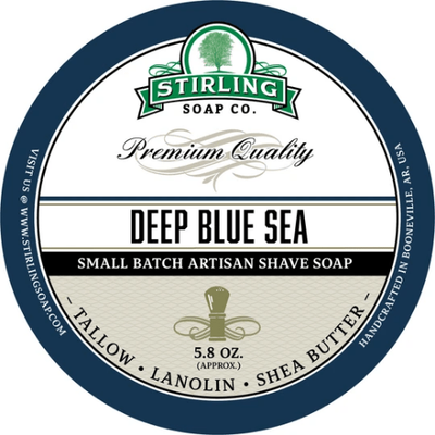 Stirling Soap Co. Deep Blue Sea Shaving Collection