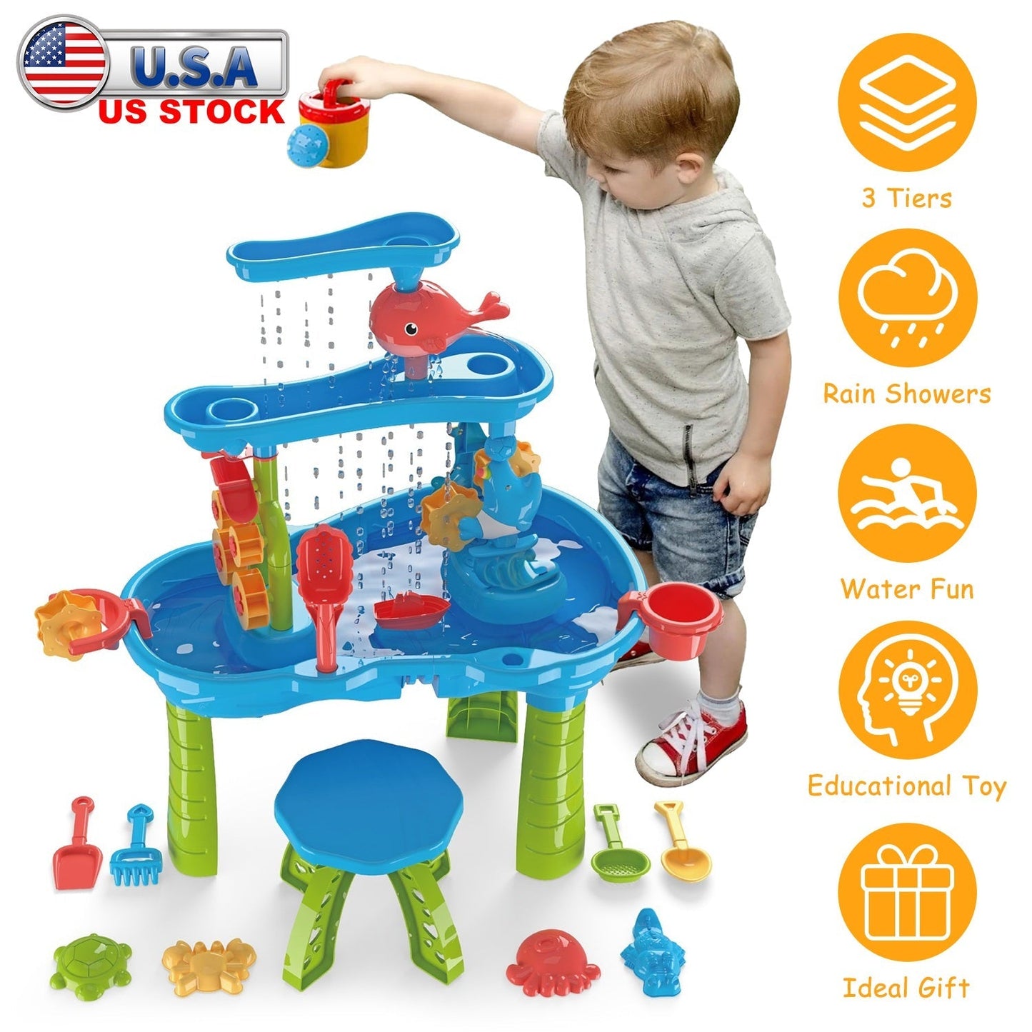 Table d'eau et de sable GBruno pour enfants