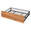 Twin Size Metal House Bed with Two Drawers - Black