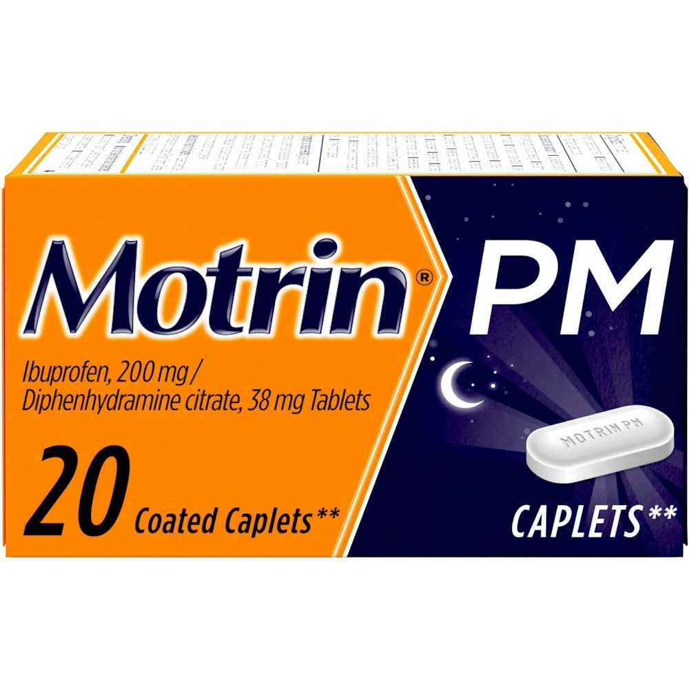 Motrin PM Soulagement de la douleur et aide au sommeil nocturne, 200 mg