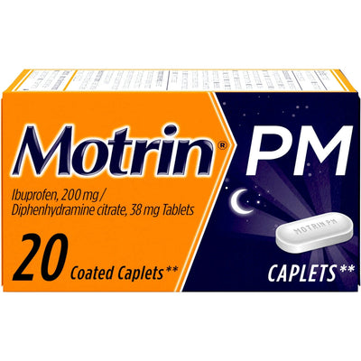Motrin PM Pain Reliever & Nighttime Sleep Aid, 200 Mg