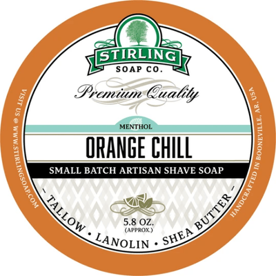 Stirling Soap Co. Orange Chill Shaving Collection