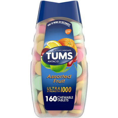 Tums Ultra Strength Chewable Antacid Tablets – Assorted Fruit