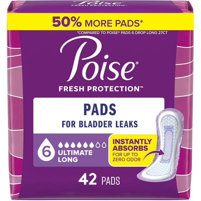 Serviettes Poise® Fresh Protection – Absorption Ultime (Longue)