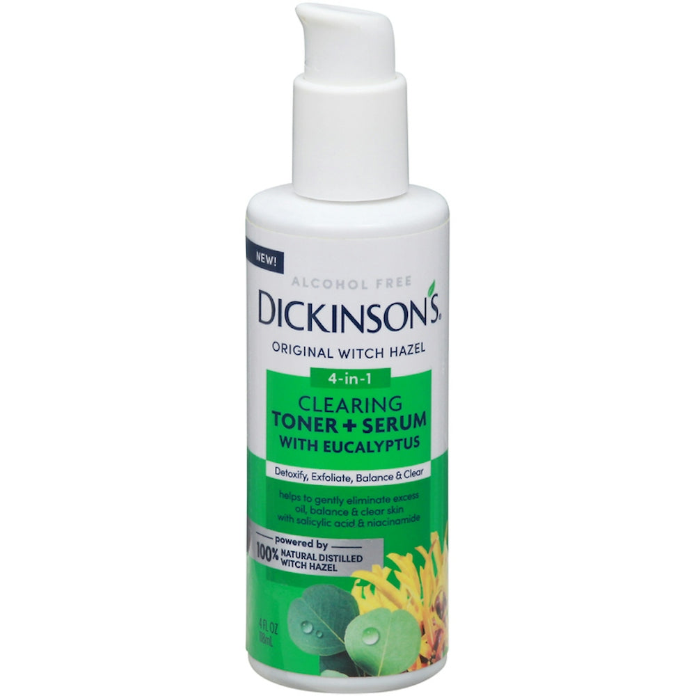 Toner et sérum clarifiant à l'hamamélis de Dickinson + Eucalyptus