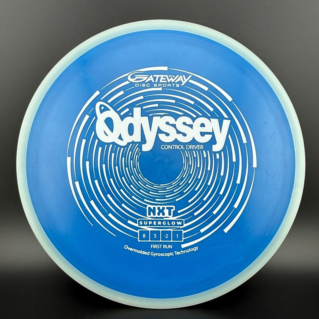 NXT Superglow Odyssey - First Run - Glow Rim Disc Golf Disc
