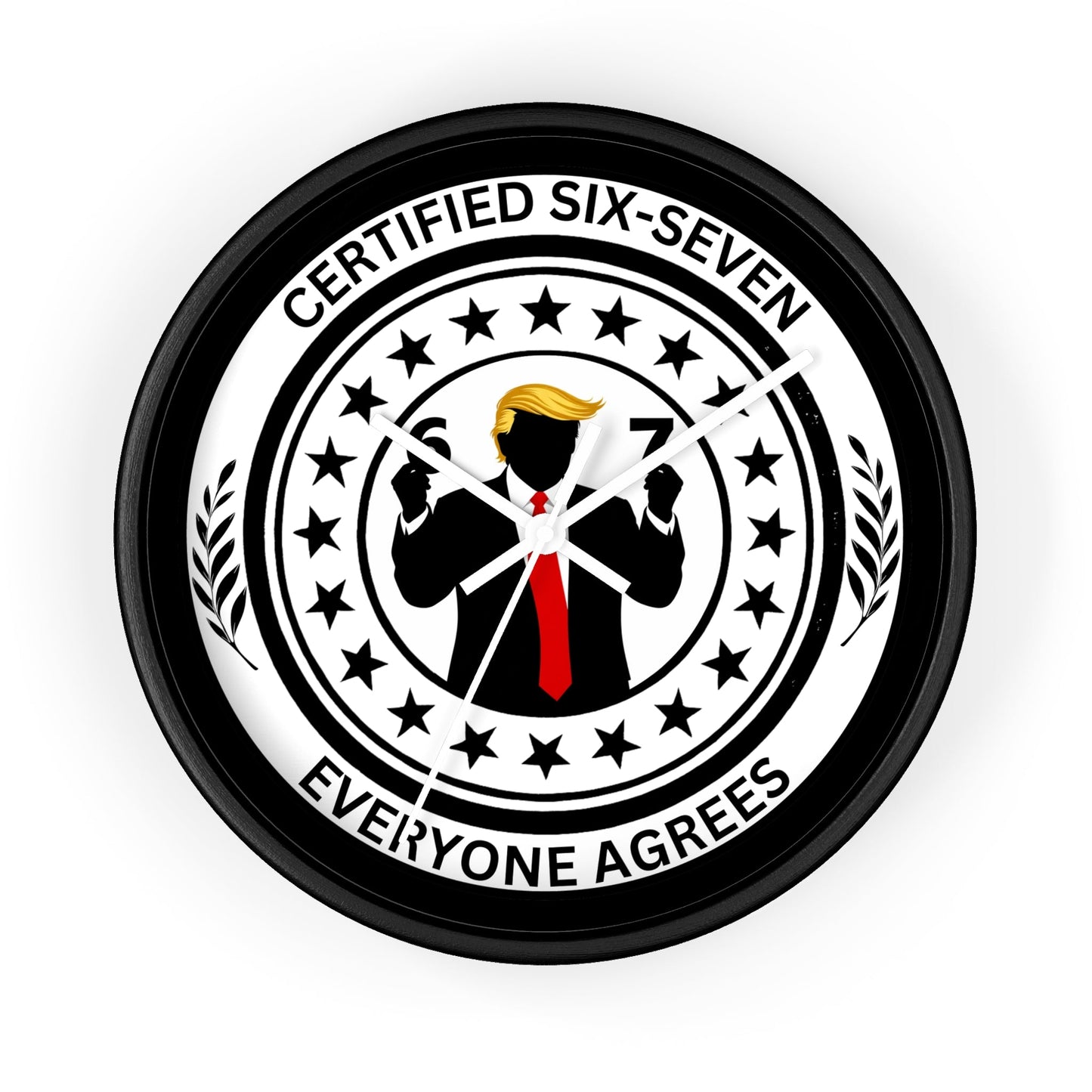 Certified Six-Seven Wall Clock - Political Parody Decor