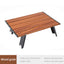 Black Lightweight Portable Folding Ultralight Roll Up Mini Aluminum Picnic Camping Table Foldable For Outdoor Hiking - Korvel