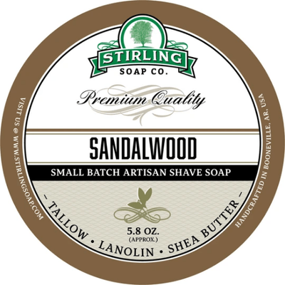 Sandalwood Shaving Collection by Stirling Soap Co.