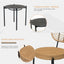 3 Pieces Of Luxury Outdoor Wicker Furniture - Patio Bistro Style Table And Chair Combination - Korvel