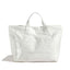 Vintage PVC tote with DuPont lettering. Simple, transparent, large - capacity handbag for commuting women. - Korvel