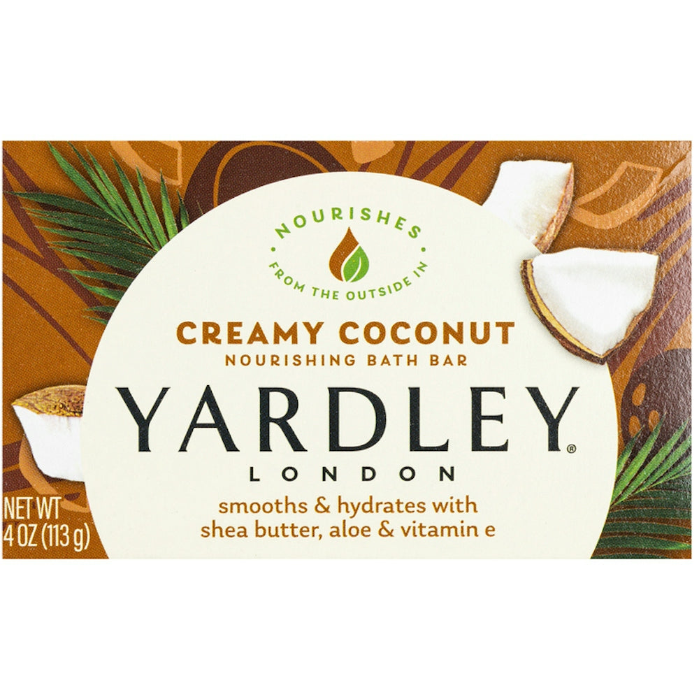 Yardley London Crème de Coco Savon Hydratant, 4,25 Oz