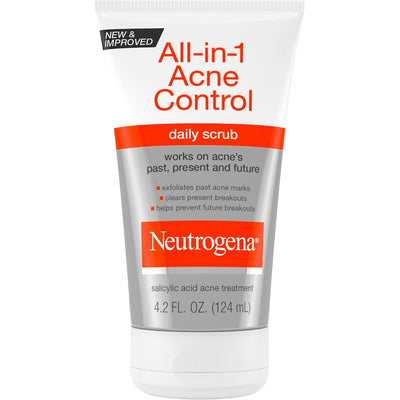 Neutrogena All In 1 Acne Control Daily Scrub - 4.2 Fl Oz