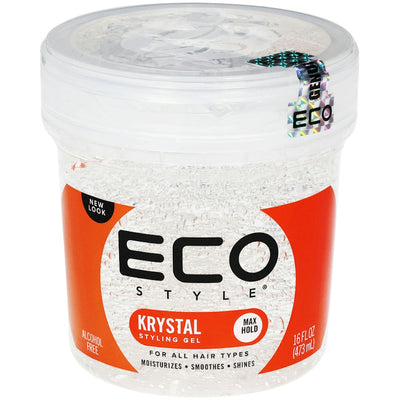 Eco Style Krystal Professional Styling Gel - Max Hold 16 Fl Oz