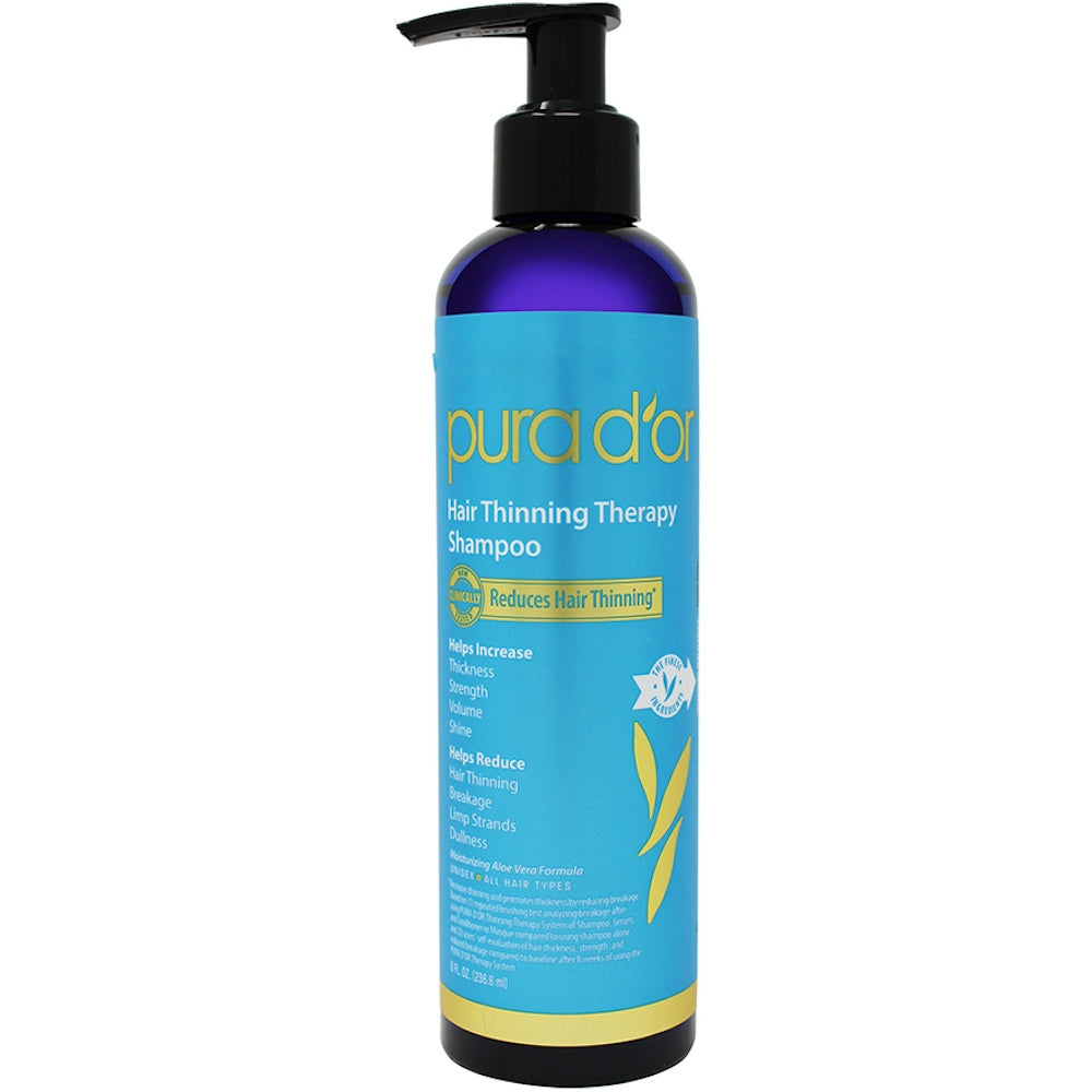 Pura D'or Therapy Shampoo - 8 Oz for Hair Care