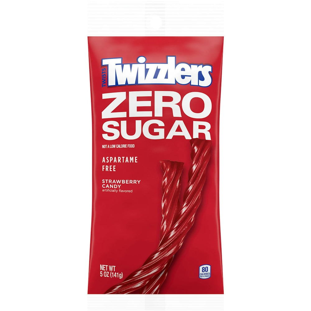 Twizzlers sans sucre Fraise Torsades - 5 oz (Pack de 12)