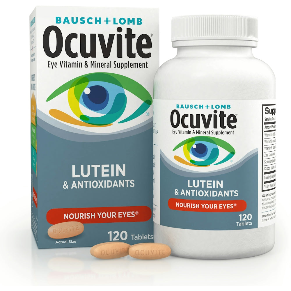Fórmula de Salud Ocular Ocuvite – Suplemento Diario para el Soporte de la Visión, 120 ct