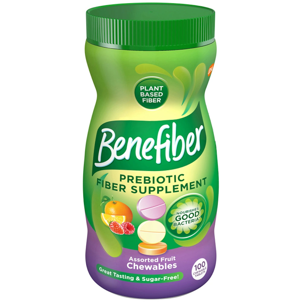Tabletas de fibra masticables Benefiber - Sabor a frutas surtidas