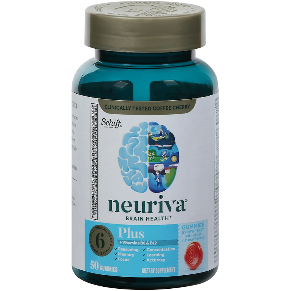 Gommes de soutien à la santé cérébrale Neuriva Plus - Fraise - 50ct