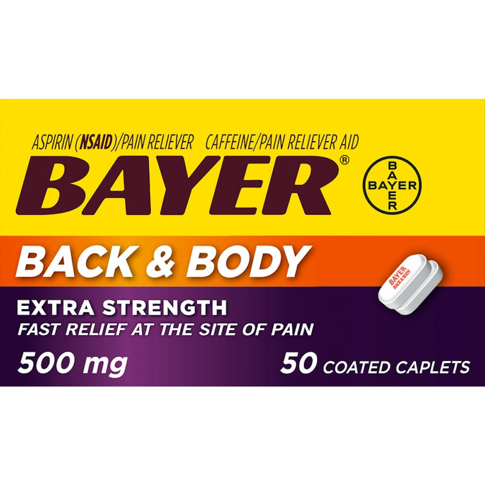 Bayer Aspirin Extra Fort 500 Mg - 50 Comprimés Enrobés