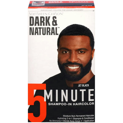 SoftSheen-CarSon Dark And Natural Men's 5 Minute Hair Color 3, Jet Black