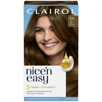 Clairol Nice'n Easy Permanent Hair Color 6A Light Ash Brown