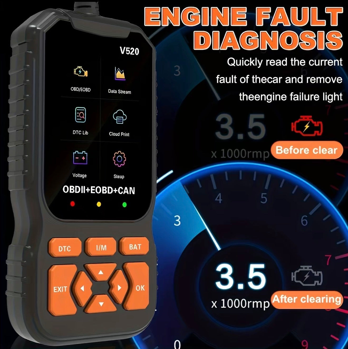 DriveSense OBD2 Scanner - Advanced Vehicle Diagnostic Tool
