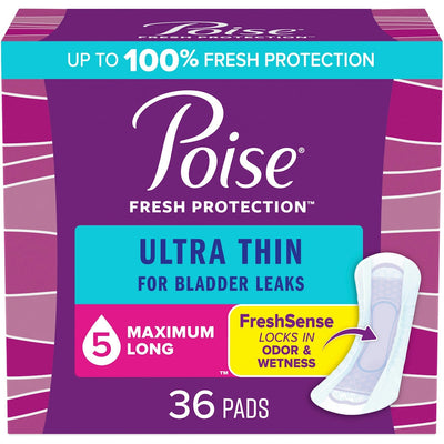 Poise Ultra Thin Incontinence Pads - Maximum Absorbency