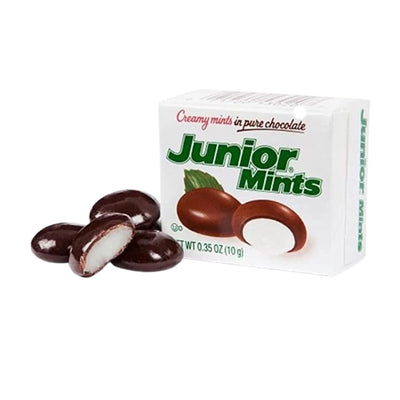 Junior Mints 0.5 Oz Box - Classic Dark Chocolate Mints