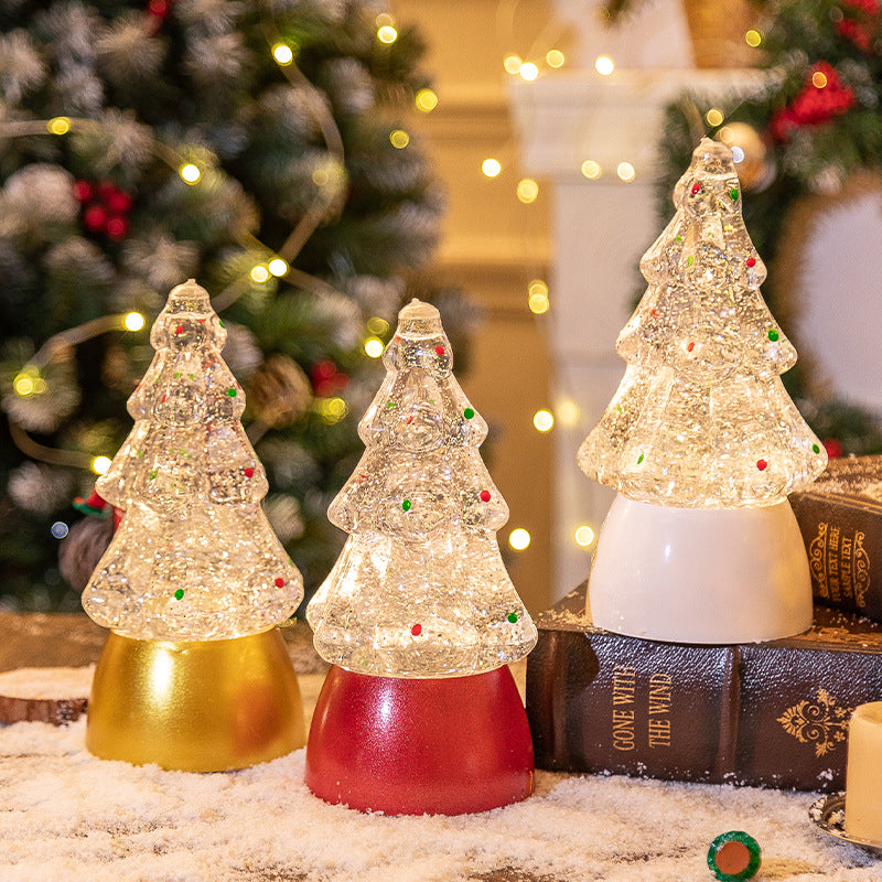 Christmas decorations, Christmas trees, crystal balls, music boxes, Christmas snowflakes, music lights, Christmas gifts, night lights - Korvel