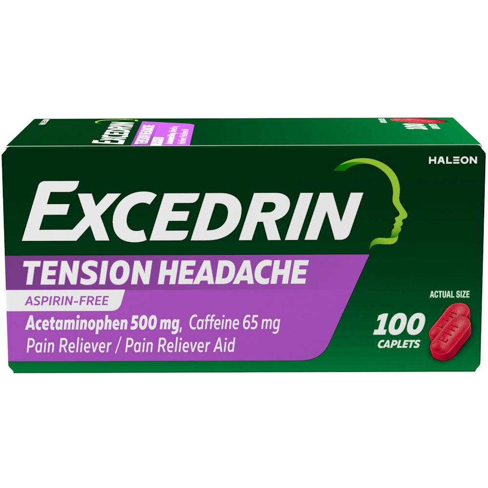 Excedrin Tension Headache Caplets - Soulagement sans Aspirine